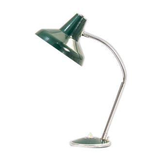 Green desk lamp, France, 1960's