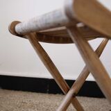 Stool door wooden plant