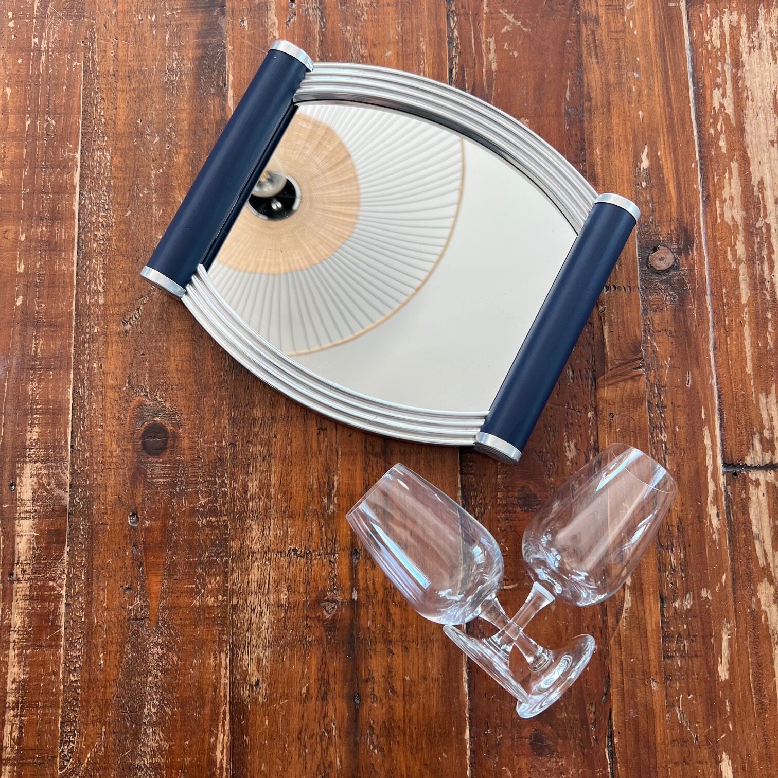 Art deco mirror tray