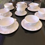 Breakfast service crafted earthenware