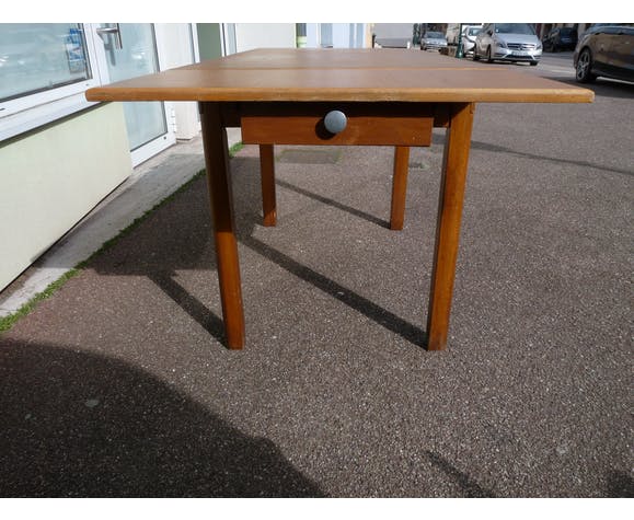 Vintage wooden bistro table 1950/1960