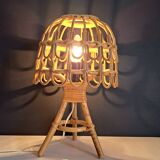 Bamboo bedside lamp