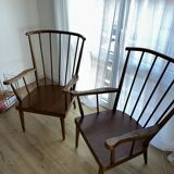 Paire de fauteuils Baumann