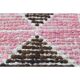 Vintage Turkish Oushak Pink Brown Wool Rug 72x312