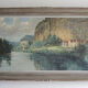 Old oil painting on canvas signed & framed: g. deschamps