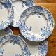 12 small flat plates "Campanule" Saint Amand and Hamage