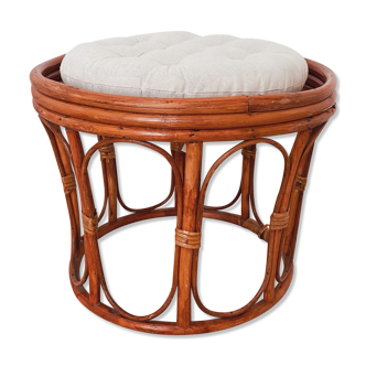 Rattan ottoman