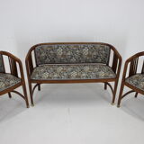 1900s set of viennese secession sofa and armchairs