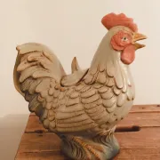 Carafe, vintage teapot Rooster • Ceramic