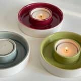 BOUGEOIRS Cracked Ceramic Candle Holder