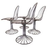 Space Age Dining Chairs, Italy 1970