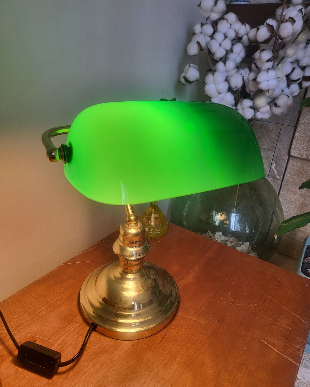 Banker's lamp, vintage desk lamp