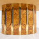 Mid-century modern dining table, Ash Burl, Italy
