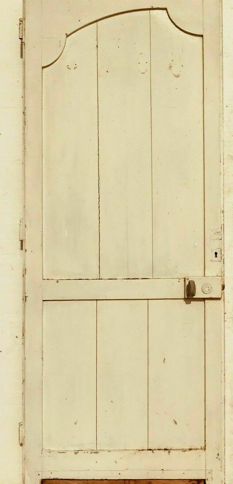 19th century patinated oak door and impost
