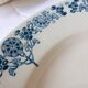 3 deep plates in ironstone from Longchamp model Christiane 220511