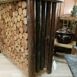 bar 1970 wooden log
