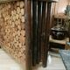 bar 1970 wooden log