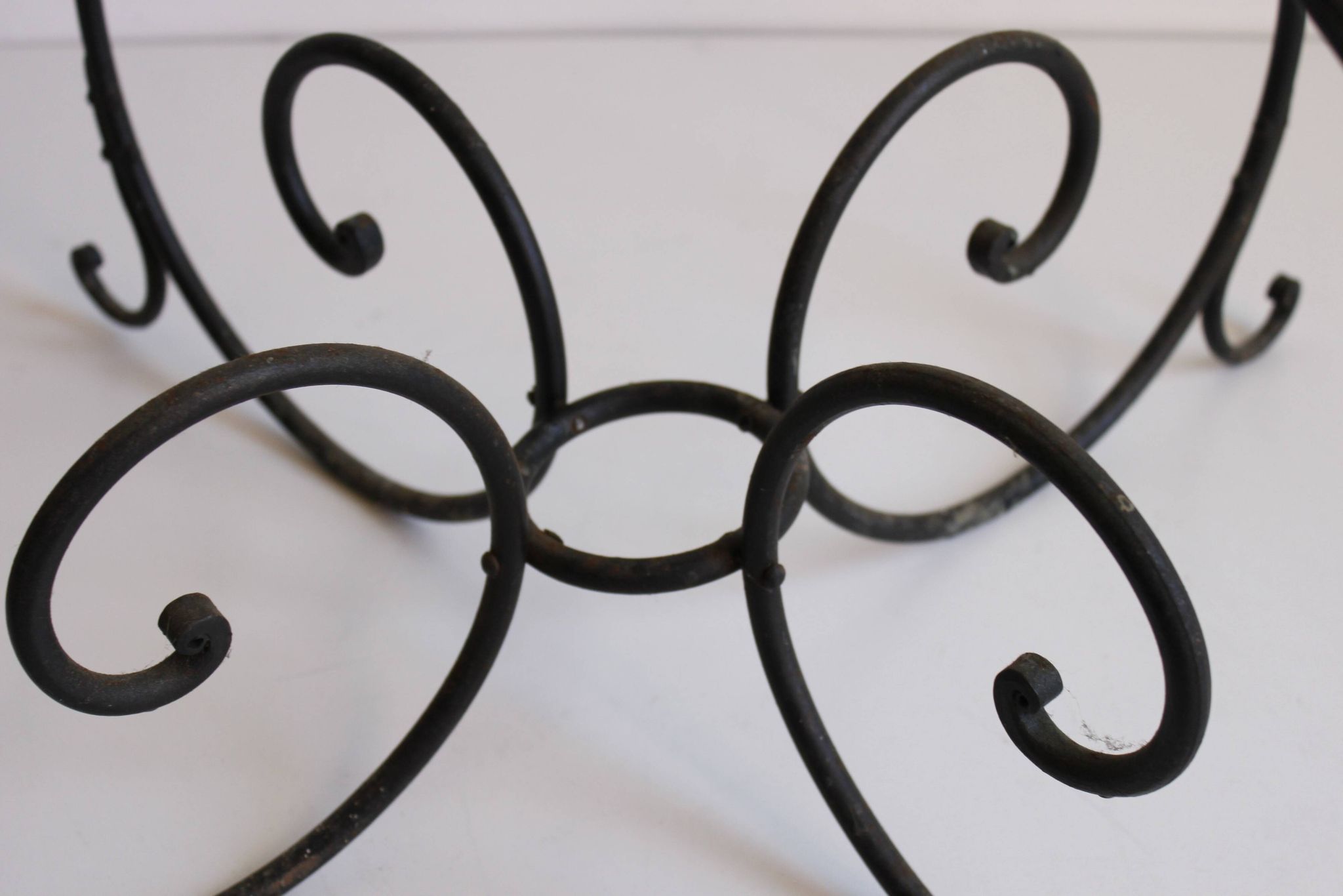 Large Wrought Iron Floor Candelabra, 1950s