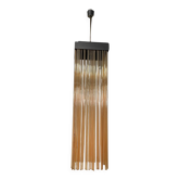 Suspension avec des tiges en verre et des pièces en métal et en laiton, 1970