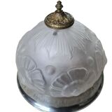Art Deco frosted glass ceiling lamp