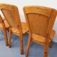 Set of 4 vintage chairs in pine from the 70s
