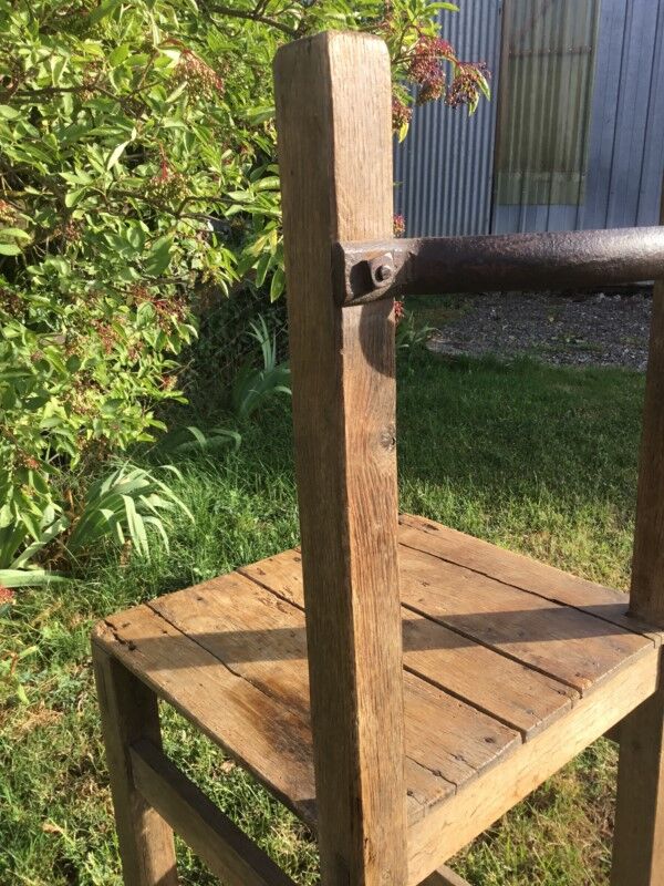 Brutalist bar high chair