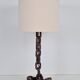 Brutalist Chain Table Lamp attributed to Franz West, 1980s