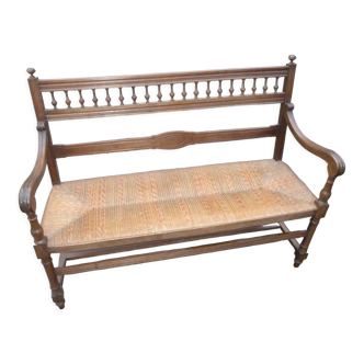 Old mulched bench