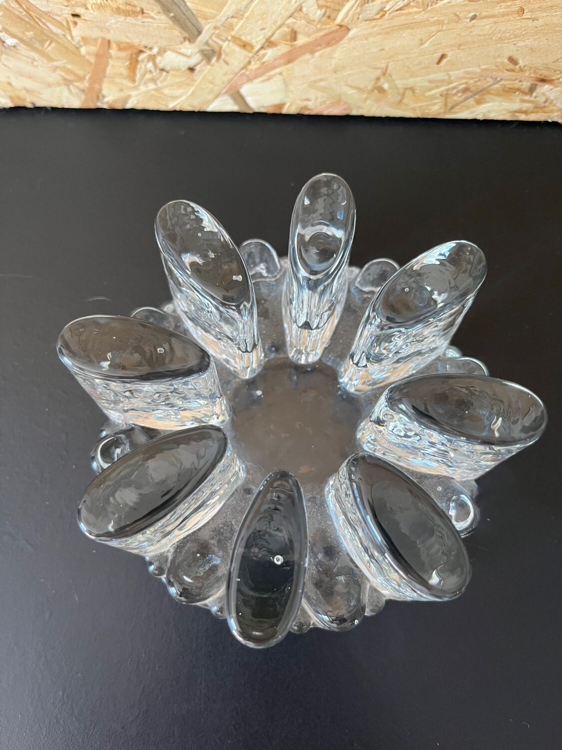 Plate warmer 1 candle thick glass