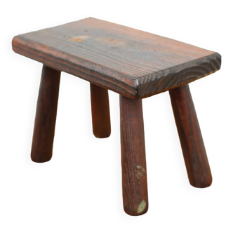 Tabouret bois, petit tabouret , porte-plante, déco intérieur