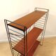 Free-Standing Rack with Wooden Shelves by A. Dekker for Tomado