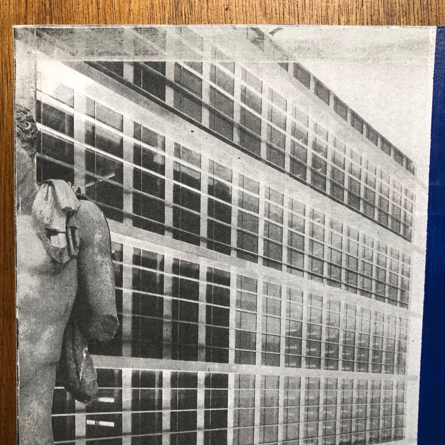 Framed abstract painting/collage