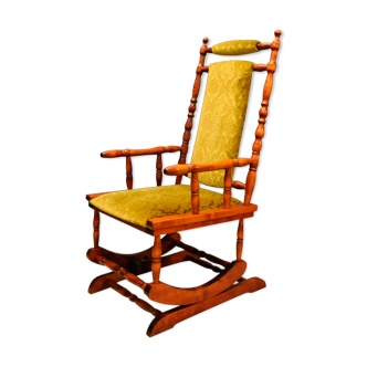 Rocking chair in wood, england, 1950s