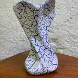 Blue and white crisp vase from the 70s