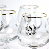 6 glasses of cognac "N"