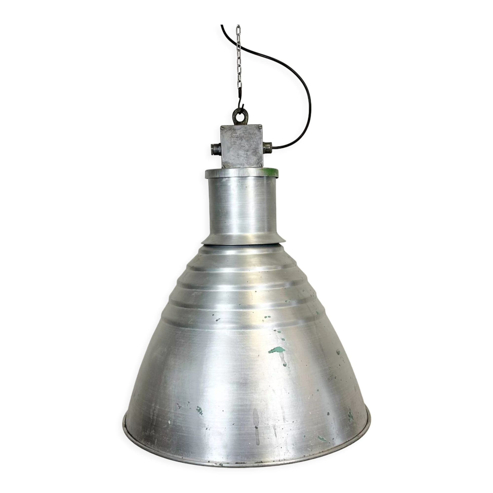 Large Industrial Aluminium Pendant Light from Elektrosvit, 1960s