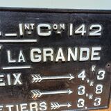 Sncf 19th cast iron plate