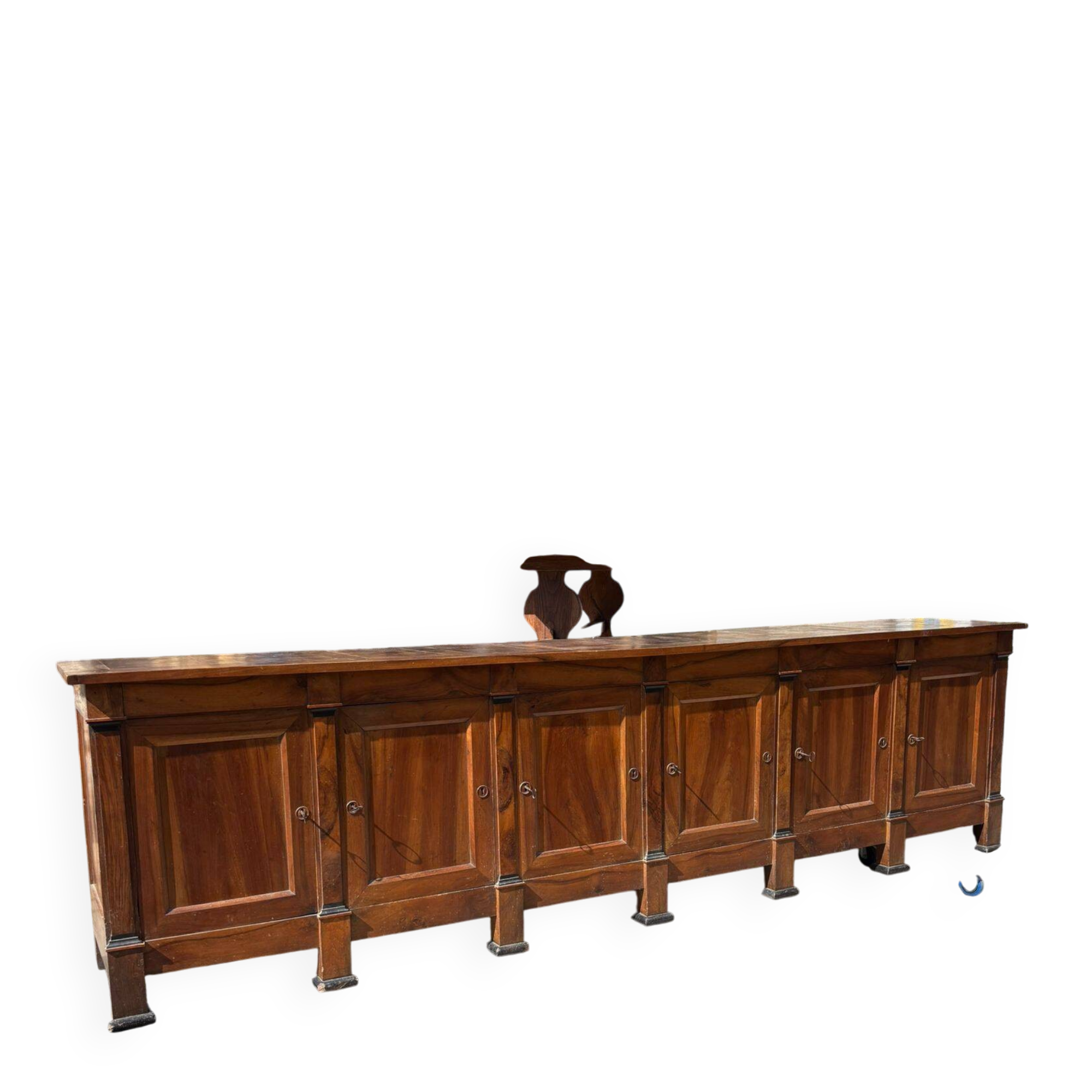 6-door solid walnut buffet from the Directoire period