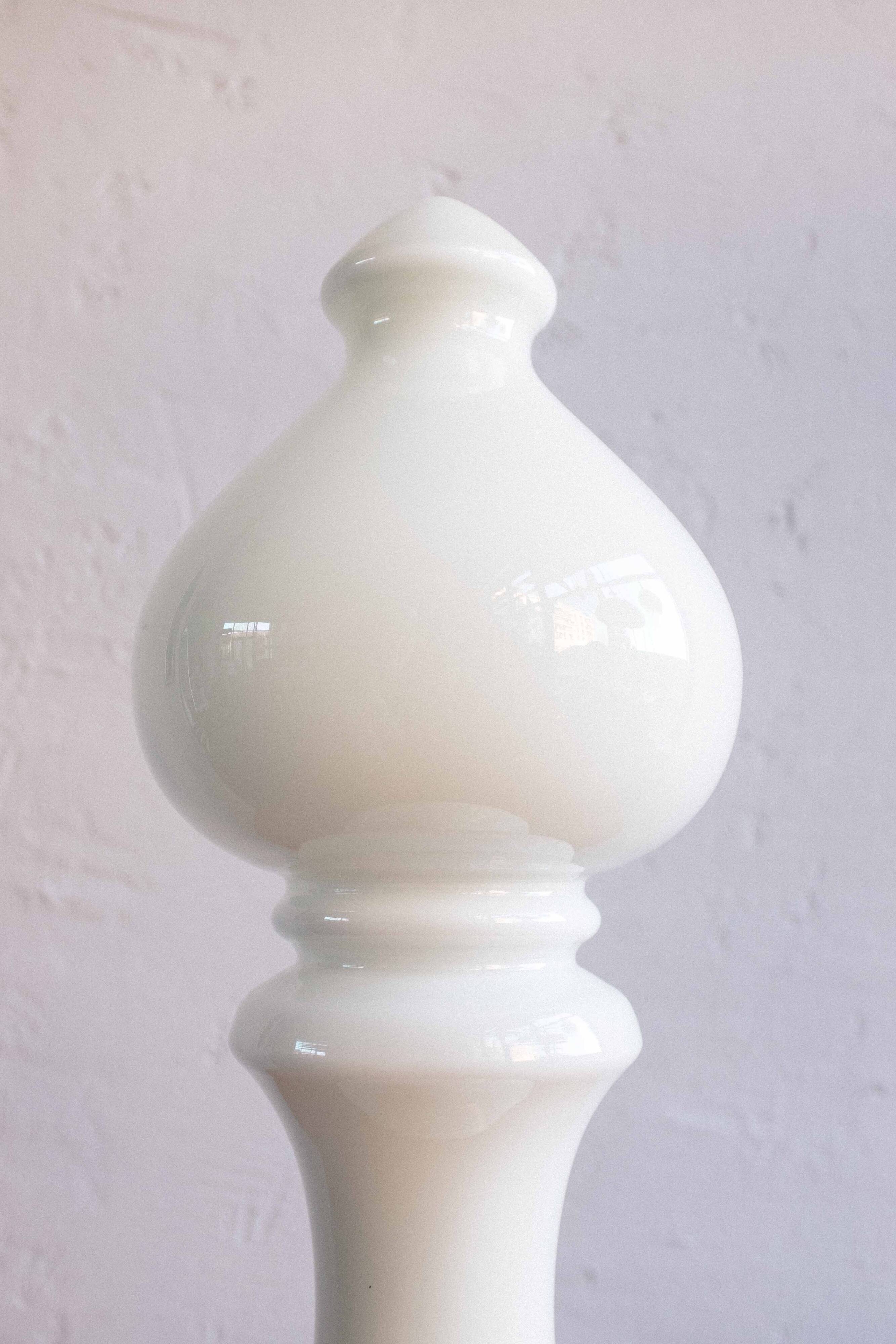 Vintage Czechoslovak Bishop Glass Lamp by Ivan Jakeš, 1970s
