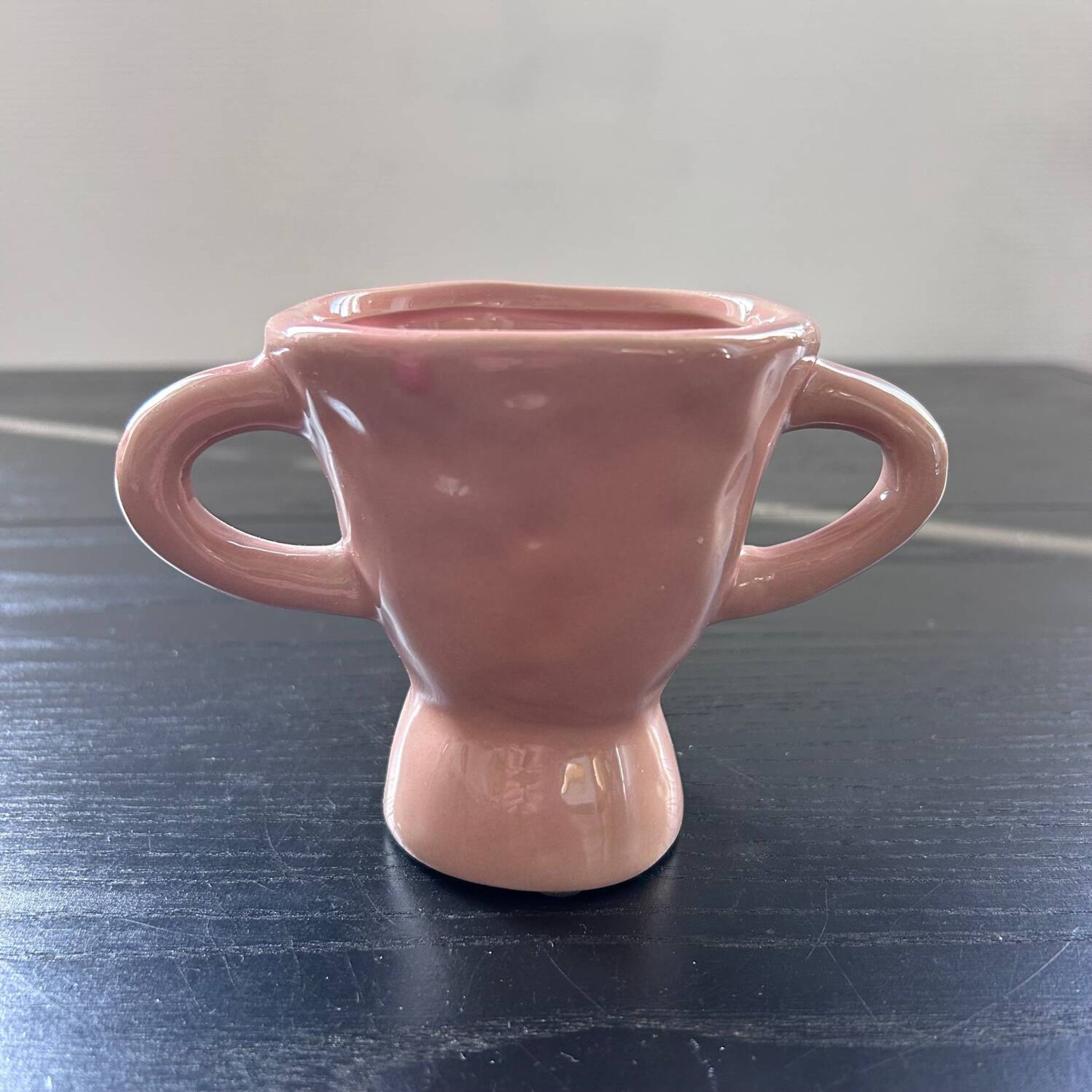 Vase artisanal rose