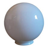 Globe 30cm en verre blanc ancien