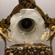 Italian liberty gold gilded chandelier