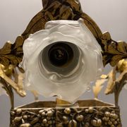 Italian liberty gold gilded chandelier