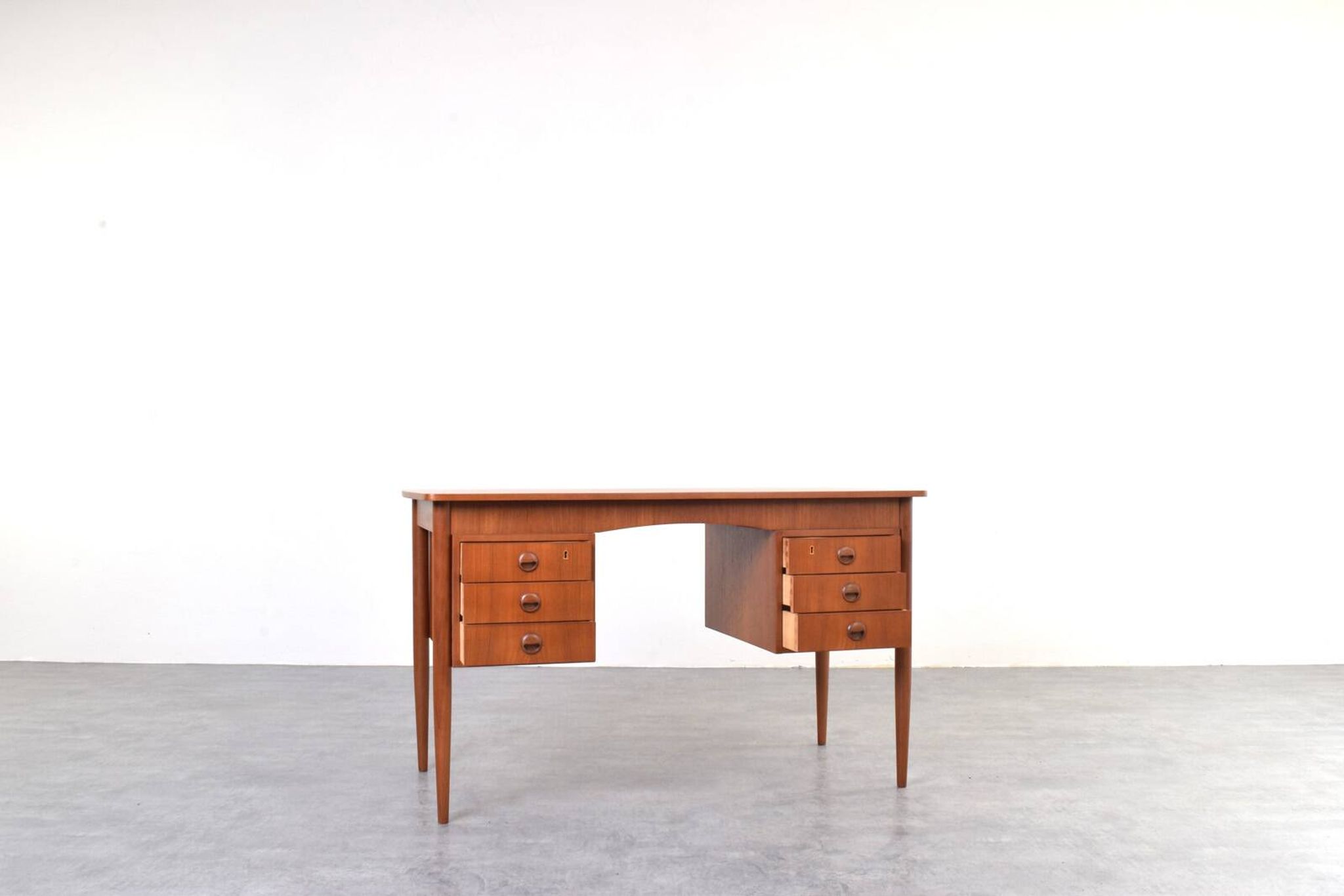 Mid-Century Danish Teak Desk, 1960s.
