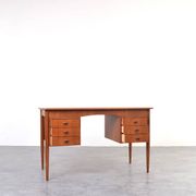 Mid-Century Danish Teak Desk, 1960s.