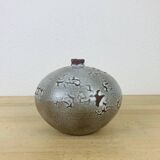 Vase boule grès vintage