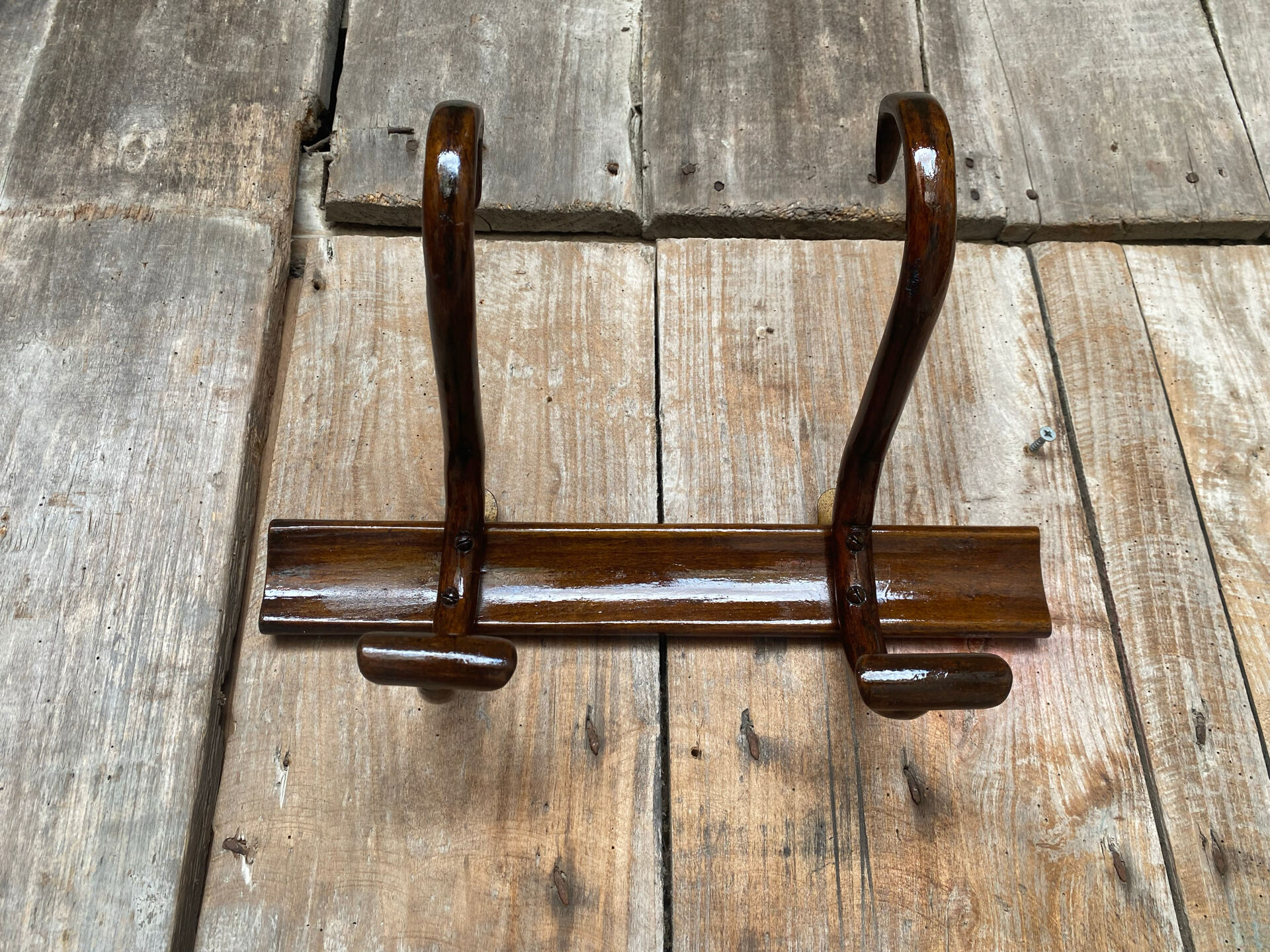 Antique Coat Rack THONET BAUMANN Curved Wood 1900 Vintage