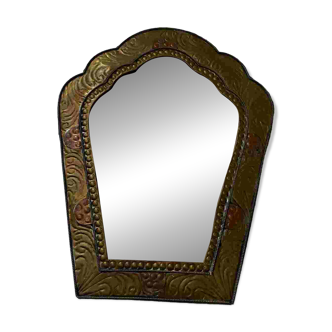 Copper and brass mirror