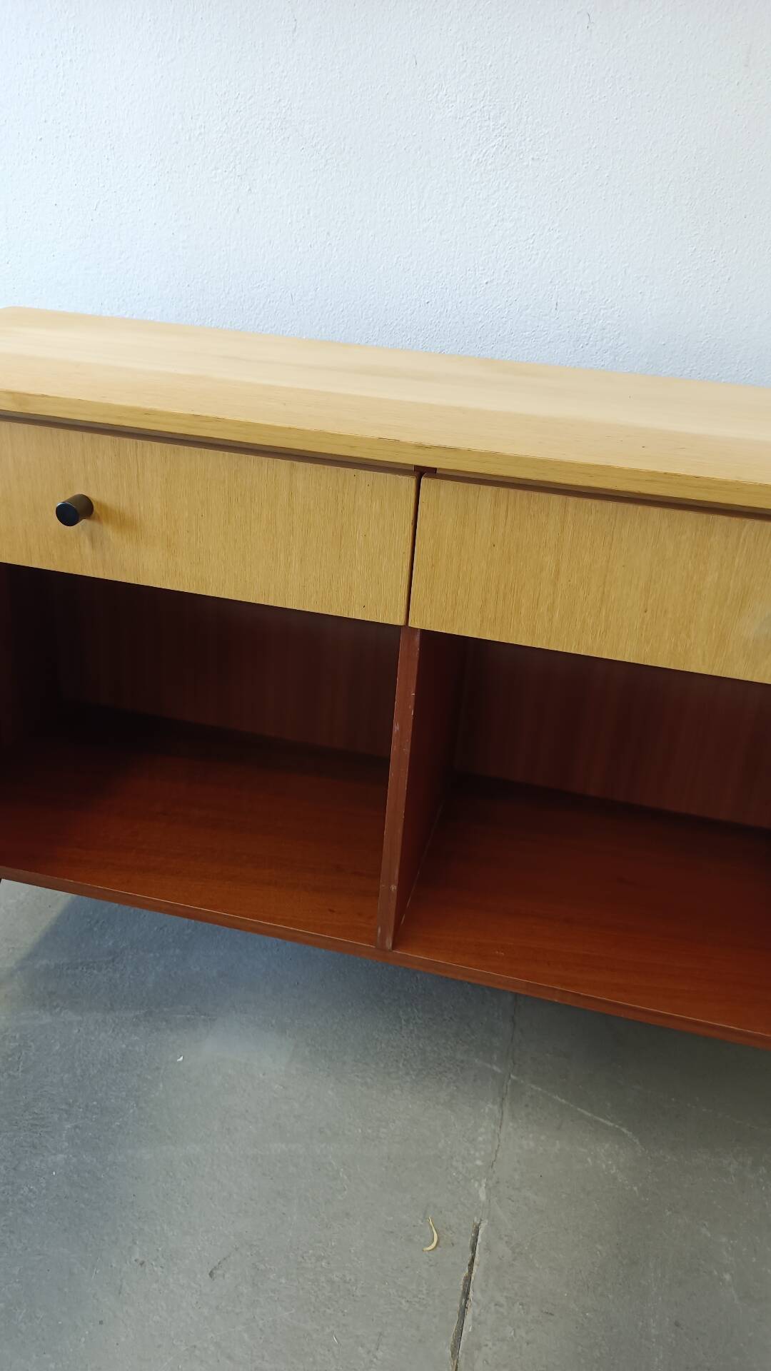Clear buffet with 2 doors