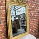 Old golden mirror